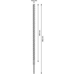 Bosch Accessories 2608833829 2608833829 wolfram-karbid příklepový vrták 16 mm Celková délka 460 mm SDS plus 1 ks