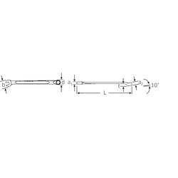 Stahlwille 40104141 14 41 očkoplochý klíč Délka klíče (cm) (jen pro nadpis) 41 mm