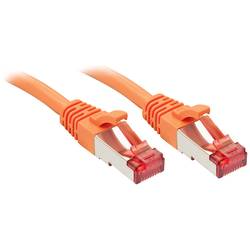 LINDY 47815 RJ45 síťové kabely, propojovací kabely CAT 6 S/FTP 20.00 m oranžová pozlacené kontakty 1 ks