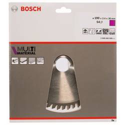 Bosch Accessories Multi Material 2608640509 tvrdokovový pilový kotouč 190 x 30 x 2.4 mm Počet zubů (na palec): 54 1 ks