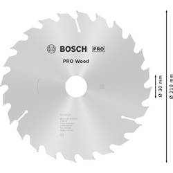 Bosch Accessories Optiline 2608640621 tvrdokovový pilový kotouč 210 x 30 x 2.8 mm Počet zubů (na palec): 24 1 ks