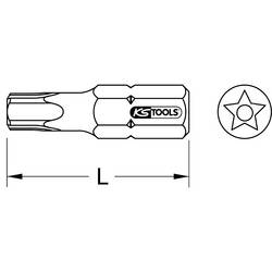 KS Tools 911.3115 pětihvězda TS 27 speciální ocel C 6.3 5 ks