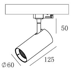Deko Light Horus LED pásové reflektory 3fázové 7 W LED Energetická třída (EEK2021): E (A - G) černá