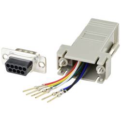 TRU COMPONENTS D-SUB adaptér D-SUB zástrčka 9pólová - RJ12 zásuvka 1 ks