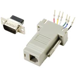TRU COMPONENTS D-SUB adaptér D-SUB zástrčka 9pólová - RJ12 zásuvka 1 ks