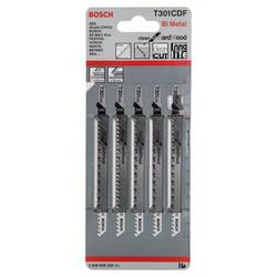 Bosch Accessories 2608636229 Pilový plátek do kmitací pily T 301 CDF - Clean for Hard Wood 5 ks