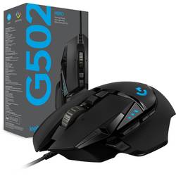 Logitech G502 Hero optická herní myš, přenos USB, 11 tlačítko, 16000 dpi, černá