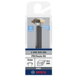 Bosch Accessories 2608628346 zarovnávací fréza, tvrdokov, Délka 68 mm, Vnější Ø 9.5 mm, Ø hřídele 8 mm