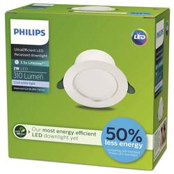 Philips 8720169308107 Diamond vestavné svítidlo, LED, LED, 2 W, bílá