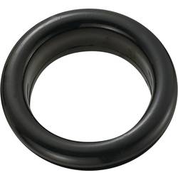 TRU COMPONENTS TC-GEQR-2621203 kabelová objímka otevřená Průměr svorky (max.) 20.8 mm Tloušťka montážní desky (max.) 2.4 mm PVC černá 100 ks