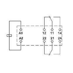 Phoenix Contact REL-MR- 12DC/21-21, 2961257 relé do DPS, monostabilní, 1 cívka, 250 V/DC, 250 V/AC, 8 A, 1 ks