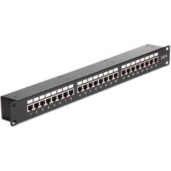 Delock 43295 patch panel 483 mm (19) CAT 6 1 U černá