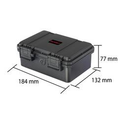 VOLTCRAFT Outdoorový kufr na akumulátory/baterie 58x AA, AAA, AAAA, Knoflíkové baterie (d x š x v) 18.4 x 13.2 x 7.7 cm