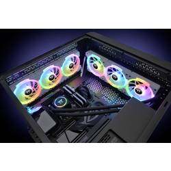 Thermaltake CL-F161-PL12SW-A PC větrák s krytem bílá, transparentní, RGB (š x v x h) 120 x 120 x 25 mm vč. ovládání RGB osvětlení