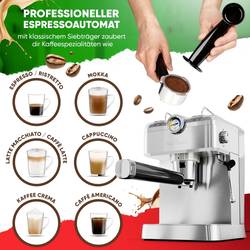 Profi Cook PC-ES/KA 1267 INOX Kávovar nerezová ocel s tryskou pro napěnění mléka