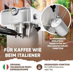 Profi Cook PC-ES/KA 1267 INOX Kávovar nerezová ocel s tryskou pro napěnění mléka