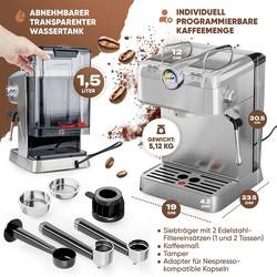 Profi Cook PC-ES/KA 1267 INOX Kávovar nerezová ocel s tryskou pro napěnění mléka