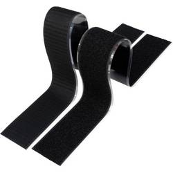 TRU COMPONENTS 919-9999-Bag pásek se suchým zipem, lepicí, háčková a flaušová část, černá, 1 pár