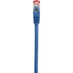 Renkforce RF-4942810 RJ45 síťové kabely, propojovací kabely CAT 6 S/FTP 0.50 m modrá s ochranou, pozlacené kontakty, samozhášecí 1 ks