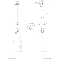 Neomounts FL15-625BL1 stojan na tablet Univerzální 20,1 cm (7,9) - 27,9 cm (11)
