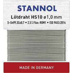 Stannol HS10 bezolovnatý pájecí cín bez olova Sn99,3Cu0,7 ROM1 30 g 1 mm