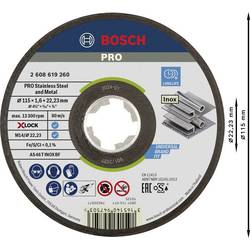 Bosch Accessories 2608619260 2608619260 řezný kotouč rovný 115 mm 1 ks INOX