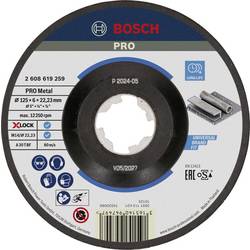 Bosch Accessories 2608619259 X-LOCK Schruppscheibe 125x6mm Expert for Metal gekröpft VE10 brusný kotouč lomený Průměr 125 mm Ø otvoru 22.23 mm 1 ks