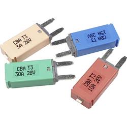 Hansor Circuit Breaker Mini, type 3. Manual Reset, 5ACBA3 Series 5A automatická plochá pojistka, 28 V, 5 A, 1 ks