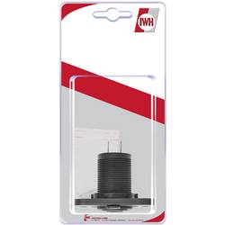 IWH Dvojitá vestavná USB zásuvka 12/24 v, 21100 mA Proudová zatížitelnost (max.)=2.0 A 12 nebo 24 V/DC