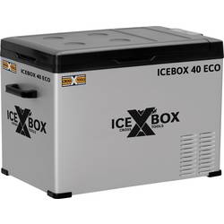 CrossTools ICEBOX 40 Eco přenosná lednice (autochladnička) Energetická třída (EEK2021): B (A - G) kompresor 230 V, 24 V, 12 V stříbrná (matná), černá 37 l