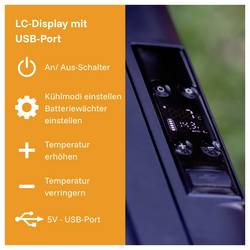 CrossTools ICEBOX 40 Eco přenosná lednice (autochladnička) Energetická třída (EEK2021): B (A - G) kompresor 230 V, 24 V, 12 V stříbrná (matná), černá 37 l