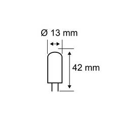 Paulmann 84401 halogenová žárovka Energetická třída (EEK2021) G (A - G) G9 pinová objímka 40 W teplá bílá (Ø x v) 13 mm x 42 mm 1 ks