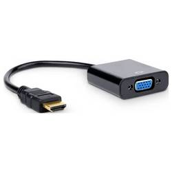 Akyga AK-AD-42 VGA adaptér [1x VGA zásuvka - 1x HDMI zástrčka] pozlacené kontakty 15 cm
