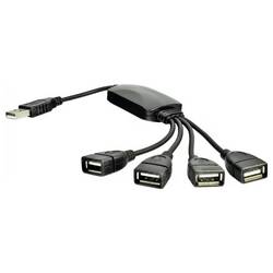 Akyga AK-AD-13 USB Hub 4 porty USB-A USB 2.0 480 MBit/s černá AK-AD-13
