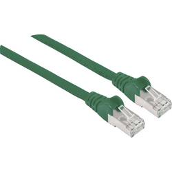 Intellinet 350617 RJ45 síťové kabely, propojovací kabely CAT 6A S/FTP 1.50 m zelená fóliové stínění, stínění pletivem, bez halogenů 1 ks