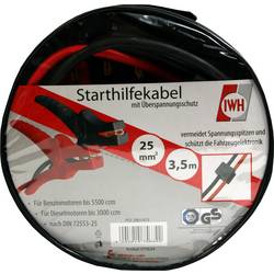 IWH 075634 startovací kabely 30.0 mm² hliník (poměděný) 3.50 m s ochranným obvodem