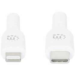 Manhattan USB kabel USB-C ® zástrčka, Apple Lightning konektor 1.00 m bílá 394512