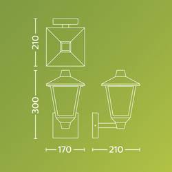 Philips LED Kinno 929004141301 venkovní nástěnné osvětlení E27 černá