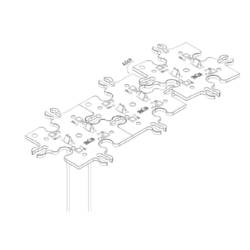 plochá LED teplá bílá (d x š x v) 40 x 40 x 4.64 mm Lumitronix