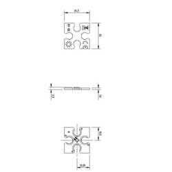 Lumitronix plochá LED zelená (d x š x v) 25 x 24.50 x 2.30 mm