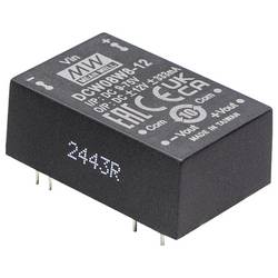MEAN WELL DCW08W8-12 DC/DC měnič napětí 24 V -12 V -0.330 A 8 W Obsah 1 ks