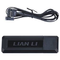 Lian Li Lian Li UNI FAN SL Wireless ARGB PWM Lüfter, 3er-Pack inkl. Controller - 120 mm PC větrák s krytem černá (š x v x h) 120 x 124.5 x 28 mm