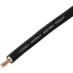TRU COMPONENTS TC-13537068 kabel s gumovou izolací H07RN-F 1 x 6 mm² černá metrové zboží