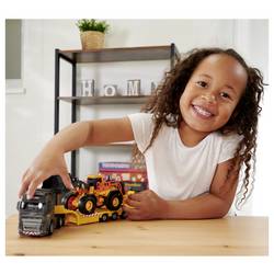 Majorette Volvo Tahač FH16 + Wheel Loader hotový model Model pojízdného stavebního stroje