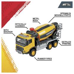 Majorette Volvo Mixážní pult FMX Truck Cement hotový model Model pojízdného stavebního stroje