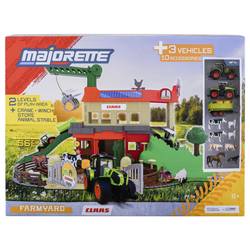 Majorette Claas Farmyard + 3 vehicles Farmářská stanice