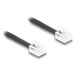 Delock telefonní kabel 1 m černá