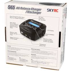 SKYRC S65 modelářská multifunkční nabíječka, 6 A, Li-Pol, LiFePO , Li-Ion, LiHV , NiMH, NiCd, pro olověné akumulátory