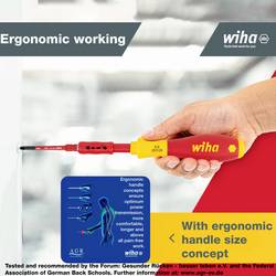 Wiha slimVario sada šroubováků, plochý, křížový PH, Pozidriv, Plus/Minus, TORX, šestiúhelník, 19dílná, 41231
