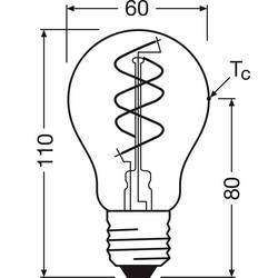 OSRAM HOMELIGHTING 4058075836648 LED Energetická třída (EEK2021) F (A - G) E27 klasická žárovka 8 W = 60 W teplá bílá (Ø x d) 60 mm x 110 mm 1 ks